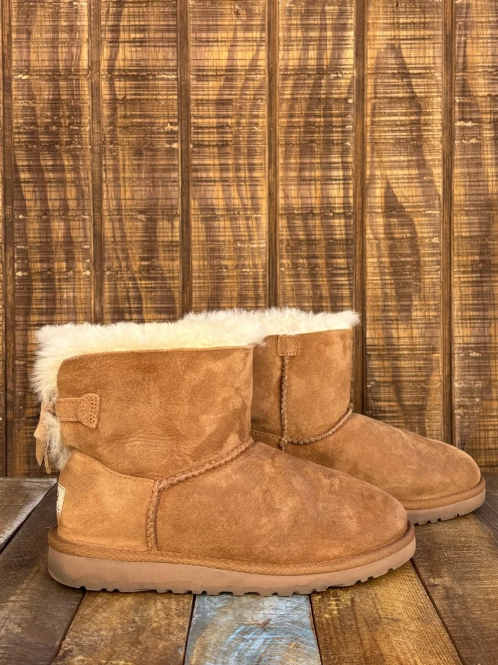 UGG Kandice Chestnut Bow Back Boots
